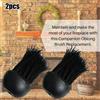 Not specified per spazzola per camino per spazzola per cuore capelli lunghezza 7,5 cm 2 fo