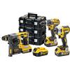 DEWALT DCK365P4T-IT kit 18v dch273p2t dcd796p2 dcf887nt 4x5ah 3 tstak