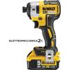 DEWALT DCF887P2-QW avvitatore impulsi brushless 18v 2x5ah 1/4" 205Nm valigett...