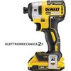 DEWALT DCF887D2-QW avvitatore impulsi 18v 2x2ah brushless 1/4 205Nm 3 velocita'