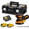 DEWALT DCW210D2 levigatrice 18v brushless 125mm 2x2ah 8000-12000giri/min Tsta...