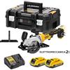 DEWALT DCS571D2 sega circolare compatta 18v 2x2ah lama 115mm max38mm dcs571p2