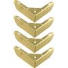 Metal Sofa Legs Set Completo 4 Eleganti Gambe in Metallo a Forma di L per Divani Letti e Tavoli