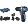 Bosch Professional TRAPANO AVVITATORE A BATTERIA + 2 BATT 3Ah - BOSCH PROFESSIONAL - GSR 12V-35 FC