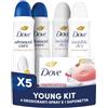 Dove Young Kit Deodoranti Spray e Saponetta Beauty Bar Dragon Fruit 5 Pezzi