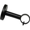 GARDINIA Denver Supporto da parete e da soffitto (nero) - Supporto chiuso per bastoni per tende Ø 25 mm, per montaggio a parete o a soffitto, 1 pezzo