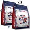 PROLABS - Natural Soy Isolate Zero 1 Kg x 2 Proteine Isolate di Soia Vegane