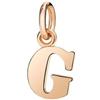 DoDo Ciondolo Dodo Lettera G DLET9/G Charms oro rosa 9 kt Nuovo DMB2010_LETGL_0009R