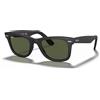 Ray-Ban Ray Ban 2140F Wayfarer 52 901S Occhiali Sole Nero Opaco/Verde G15