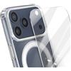 Cover Custodia MagSafe Trasparente + Vetro per Apple iPhone 17 Pro Max Air