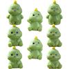 8 Pcs Dinosauri Giocattoli Mini Ornamento Dinosauro Resina Miniatura