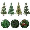4 Pcs Modello Di Albero Simulazione Decorazione Dell'albero Piccolo Finto