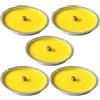 NEGOZIO MATTO 5 CANDELE CITRONELLA FIACCOLA IN ALLUMINIO PER ZANZARE-PROFUMA AMBIENTE 15 CM
