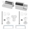 Kit Cerniere Sedile WC Cerniere in Metallo Soft Close con Plastica ABS per WC