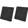 Amazon Basics Cuscino da seduta in memory foam, quadrato, 38 x 38 x 3.16 cm, nero (Confezione da 2)