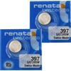 Renata 2x Renata 397 396 SR726SW Batterie Orologio Ossido Argento 1.55V