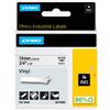 ‎Dymo Dymo 18445 Nastri Industriali D1 19 mm x 5.5 m, Vinile, Nero su Bianco Nero/Bian