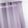 Homemaison - Tenda fantasia a righe sottili - 100% poliestere - Setacciatura e decorativa per soggiorno, camera da letto - Ø 4 cm occhielli tondi argento - 290 x 240 cm - Viola Parma