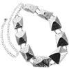 Cintura a catena per donna | Catena dorata a maglie piramidali regolabile |