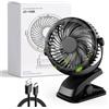 Mini Ventilatore Portatile, USB C Ventilatore Da Tavolo Con Pinza, Silenzioso Ve