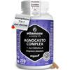 Vitamaze-amazing life Agnocasto Estratto 15:1, 270 Caps,Vitamina C,Zinco, Vitamina B6,B9,B12,Acido Fol
