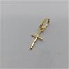 CIONDOLO CROCIFISSO - CROCE SACRA IN ORO GIALLO 18KT 750 0,35 GRAMMI (8587)