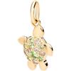 DoDo Ciondolo Dodo Tartaruga DMC0028-TURTL-BTZOG Charm Oro Giallo Diamanti Tsavorite