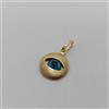 CIONDOLO PORTAFORTUNA OCCHIO IN ORO GIALLO 18KT 1 GRAMMO (8583)