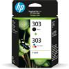 HP 303 (3YM92AE) Original Printer Cartridges 2 Count (Pack of 1) (1xblack, 1xcol