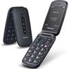 Panasonic KX-TU550EXB SENIOR PHONE TU550 CONCHIGLIA NERO