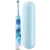 Oral-B iO Kids 6+ Disney Stitch - Spazzolino elettrico per bambini a partire dai 6 anni in su, include 1 testina di ricambio, custodia da viaggio, timer musicale e 3 modalità di pulizia per la cura