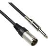 Basic by Bespeco Cavo XLR maschio cannon Jack 6,3 mono 10 metri per mixer e microfono con jack TS