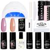 Benail Professional Kit Semipermanente Unghie Professionale, Kit Ricostruzione Unghie Gel Completo,