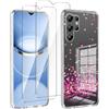 Lyzxmy Cover per Oukitel C61/Oukitel C61 Pro(6.88") Trasparente Custodia + 2 Pezzi Pell