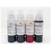 Kopyform Set di inchiostri alimentari per stampanti EPSON 4 x 70 ml (nero, giallo, magent