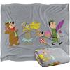 LOGOVISION Yogi Bear Marching To The Picnic Coperta super morbida al tatto setoso - 152 x 127 cm