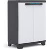 Keter LINEAR BASSO 1 RIPIANO REGOLABILE GRIGIO 68X39X90H MOBILE STORAGE ARMADIO