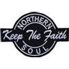 Express-stickerei Toppa ricamata da applicare con ferro o cucitura: "Keep the faith - Northern Sou