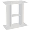AQPET SUPPORTO PER ACQUARI A LIBRERIA IN LEGNO BIANCO MOBILE ARREDO CASA E CABINET