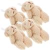 4 pezzi pendenti portachiavi orso ciondolo bambola di peluche ciondolo ciondolo