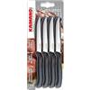 Kaimano Coltelli da Bistecca Italicus Nero Set 12 Pezzi Acciaio Inox