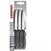 Kaimano Coltelli da Tavola Italicus Nero Set 6 Pezzi Acciaio Inox Originali