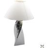 Lampada Camilletti in ceramica bianca e argento