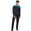 SMIFFYS Uniforme da scienziato di Star Trek Voyager, Maglia con stemma Delta ricamato e distintivi di grado