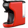 Techwood Caffettiera Expresso Multi-Capsule, Rosso