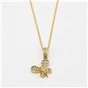 GULINO GIOIELLI Collana in oro giallo 9 kt con farfalla/9kt gold necklace