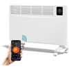 EMKE Riscaldamento elettrico a risparmio energetico, 2000 W, termoconvettore intelligente con controllo Wi-Fi e app, termosifone elettrico, montaggio a parete o a parete, bianco