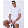 PROJECT X PARIS T-shirt da uomo Cotone Blend, Vestibilità Casual Lifestyle, Bianco, Taglia XS