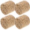 4 Pcs Mini Balle Di Fieno Decorative Paglia Accessori Da Giardino Miniatura
