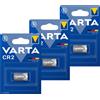 VARTA 3x Varta Batteria CR2 Litio 3V 880mAh 6206 DLCR2 1CR2 per Fotocamere